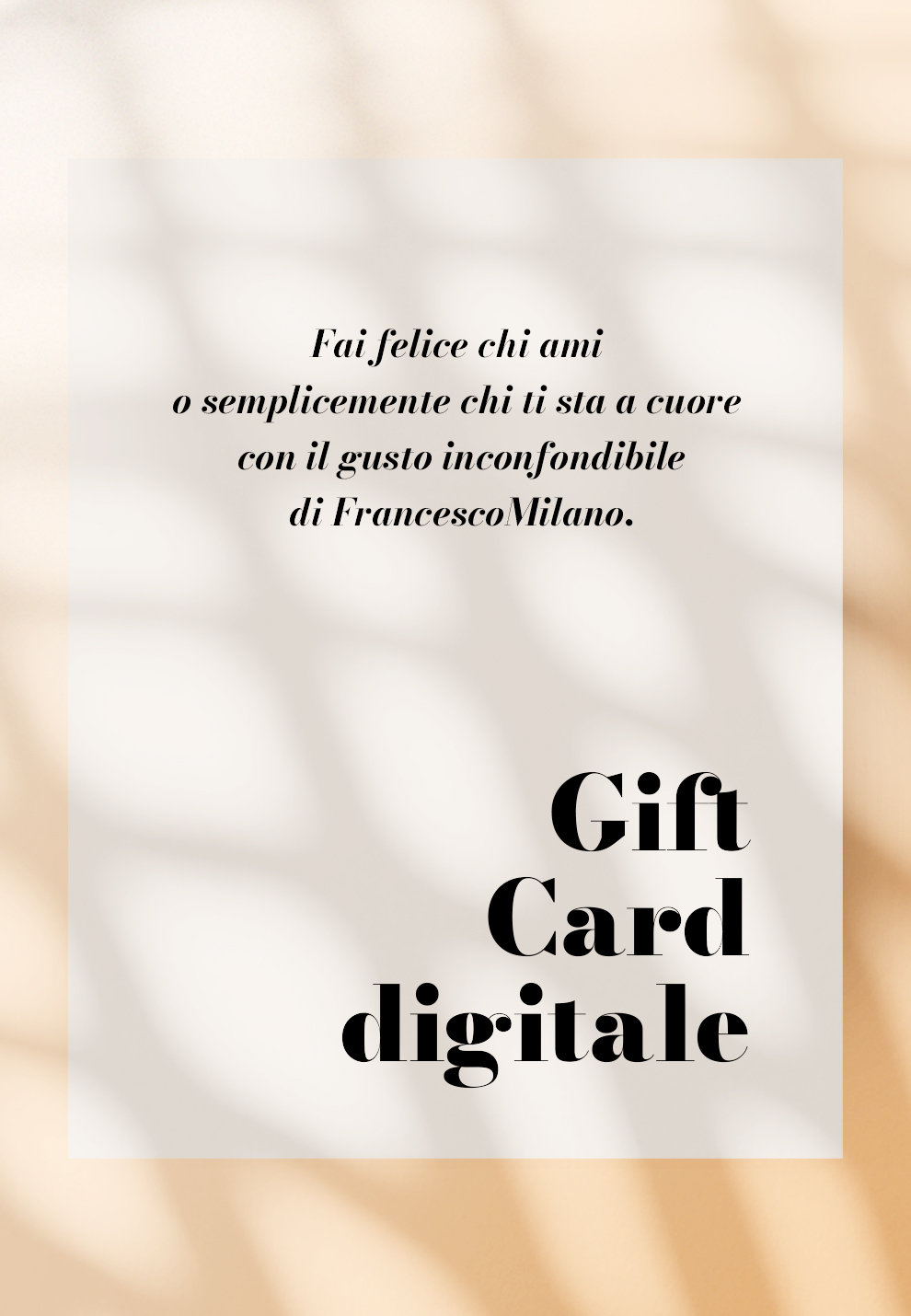 GIFT CARD DIGITALE